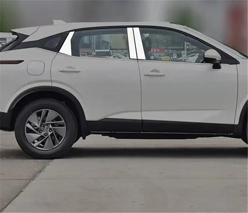 لنيسان قاشقاي J11 J12 2014 2015 2016 - 2021 2022 2023 2024 نافذة B C غطاء عمود شرائط ملصق اكسسوارات السيارات التصميم #4