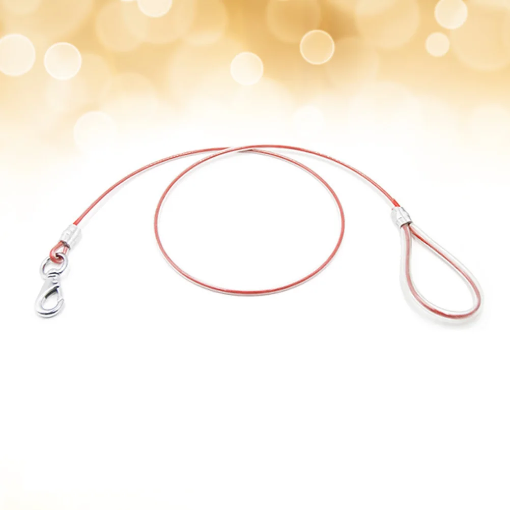 

Pet Leash 0.6 X 120Cm Red Waterproof Chew Proof Training Lead Heavy Duty Steel Wire Dog Leash For Outdoor Walking