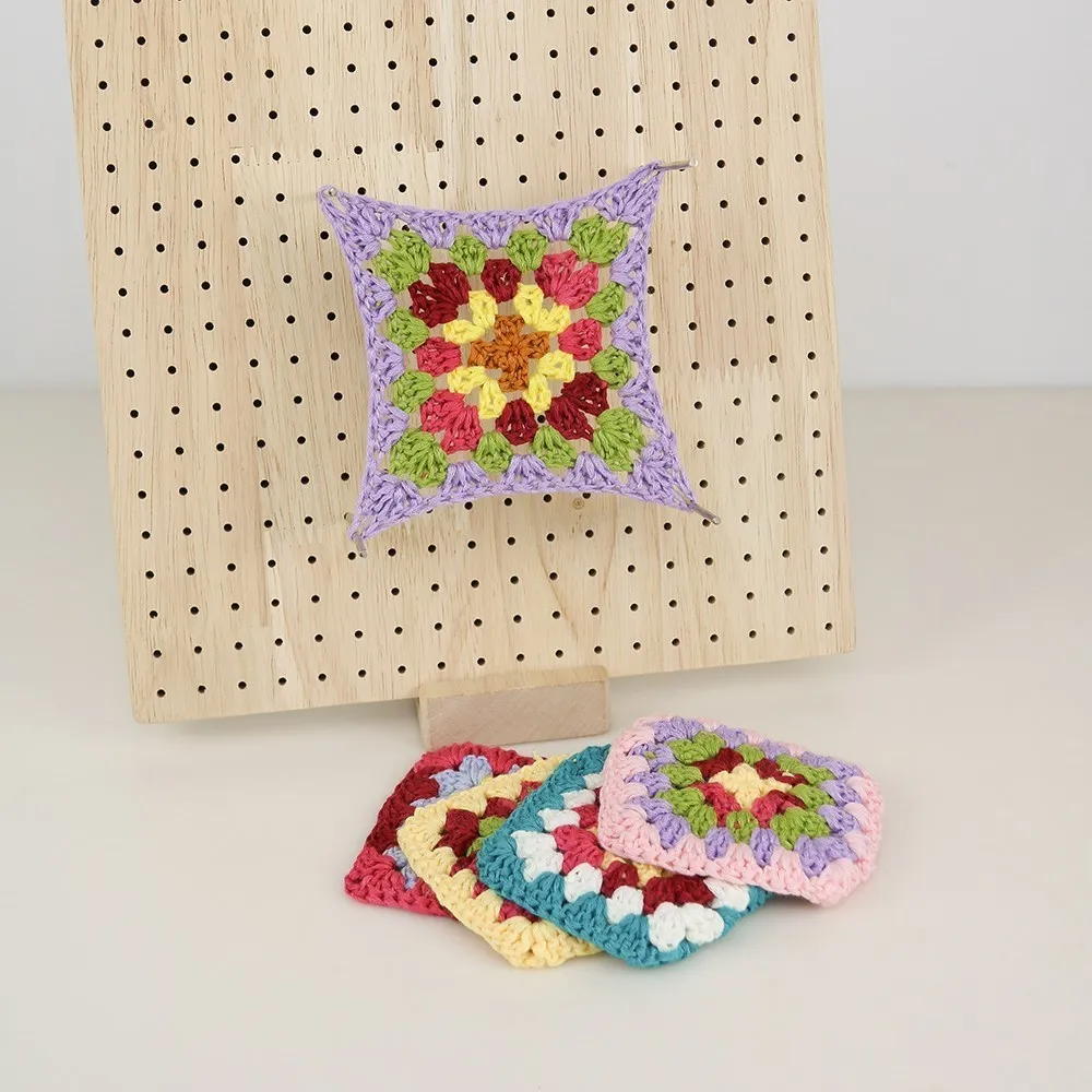 Wooden Knitting Blocking Board Granny Squares Crochet Blocking Mats for Shawls Scarfs Socks Sweaters and Diy Handmade Projects - view 3