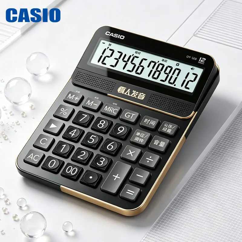 Casio DY/GY-120 Dual-Power Business Calculator - Office Desktop Accounting Calculator