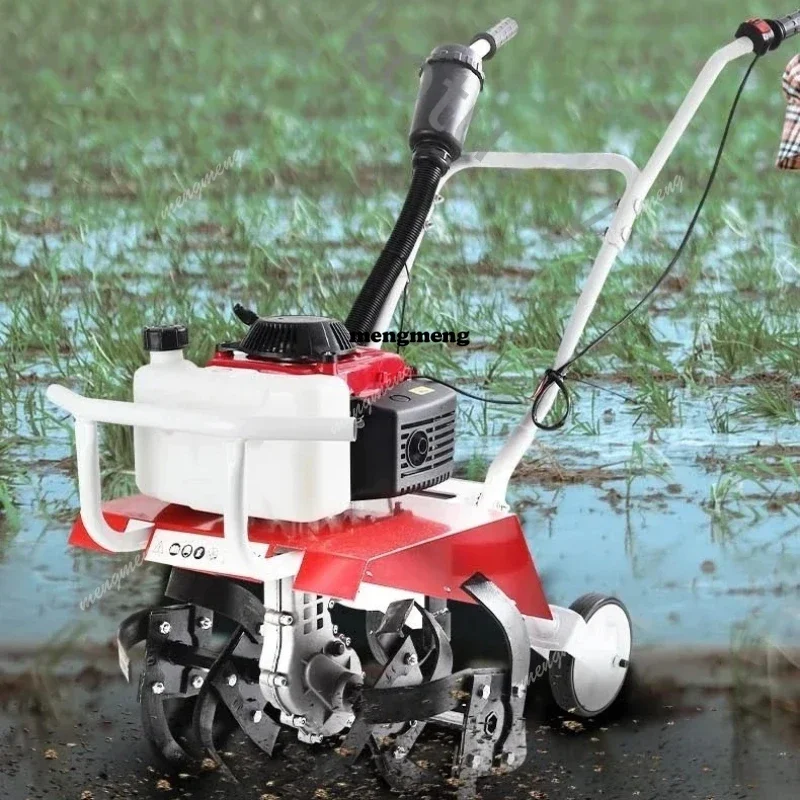 A61 Agricultural Rotary Tiller Micro Tillage Machine Small Plough Soil Turning Household Ditching Rotary Cultivator