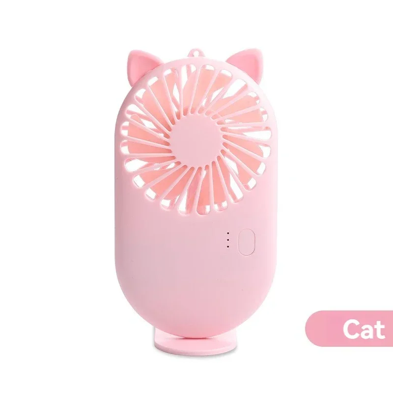 Популярный маленький вентилятор Ручной карманный мини-USB Многоцветный вентилятор милой формы Зарядка Мини-ручной карманный портативный маленький вентилятор