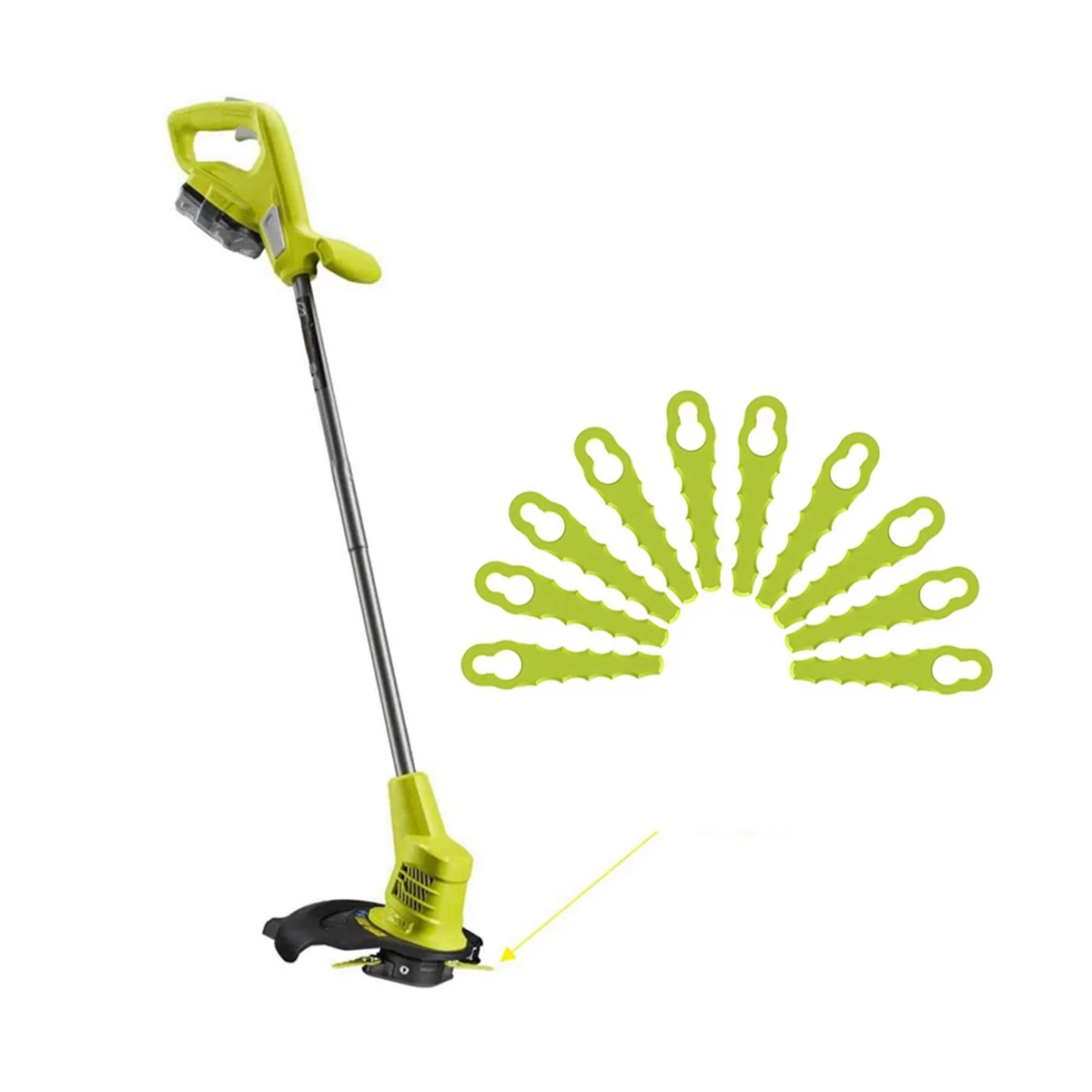 プラスチック芝刈り機交換ブレード、プラスチック、多くの場面に、20個