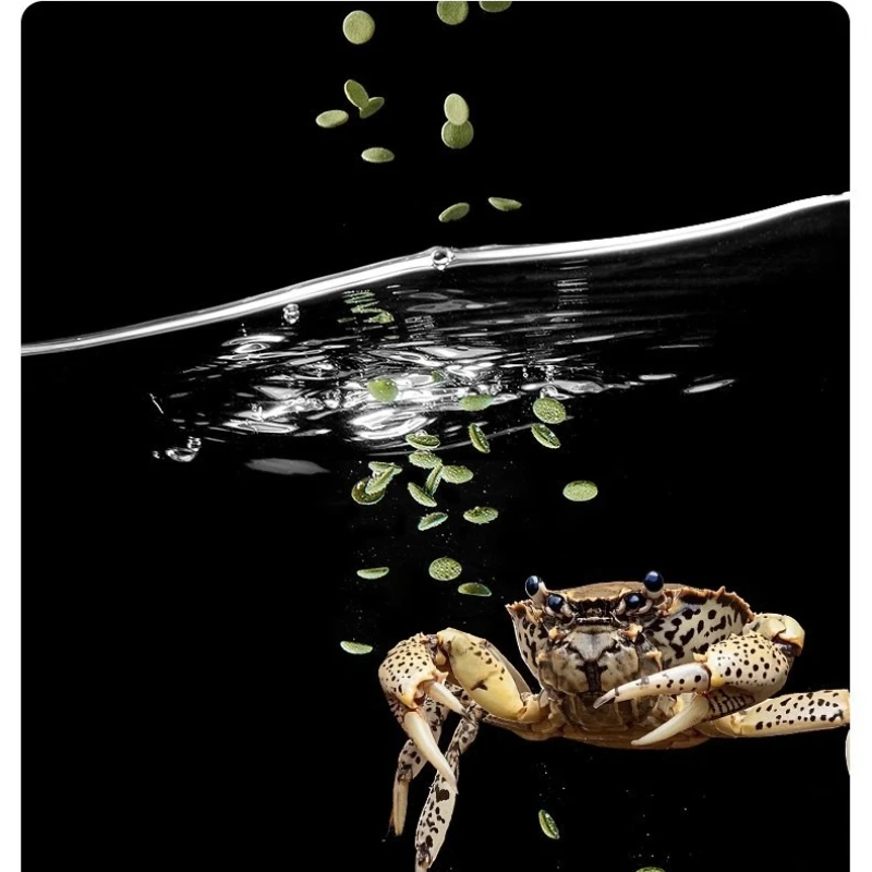 Yee Crab Food-High Protein Sinking Pellets for Vampire Crabs,Fiddler Crabs&Crayfish-Calcium Rich Bottom Feeder Diet