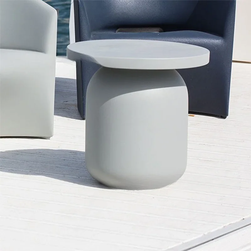 

FRP round Nordic simple coffee table table bedroom study living room combination