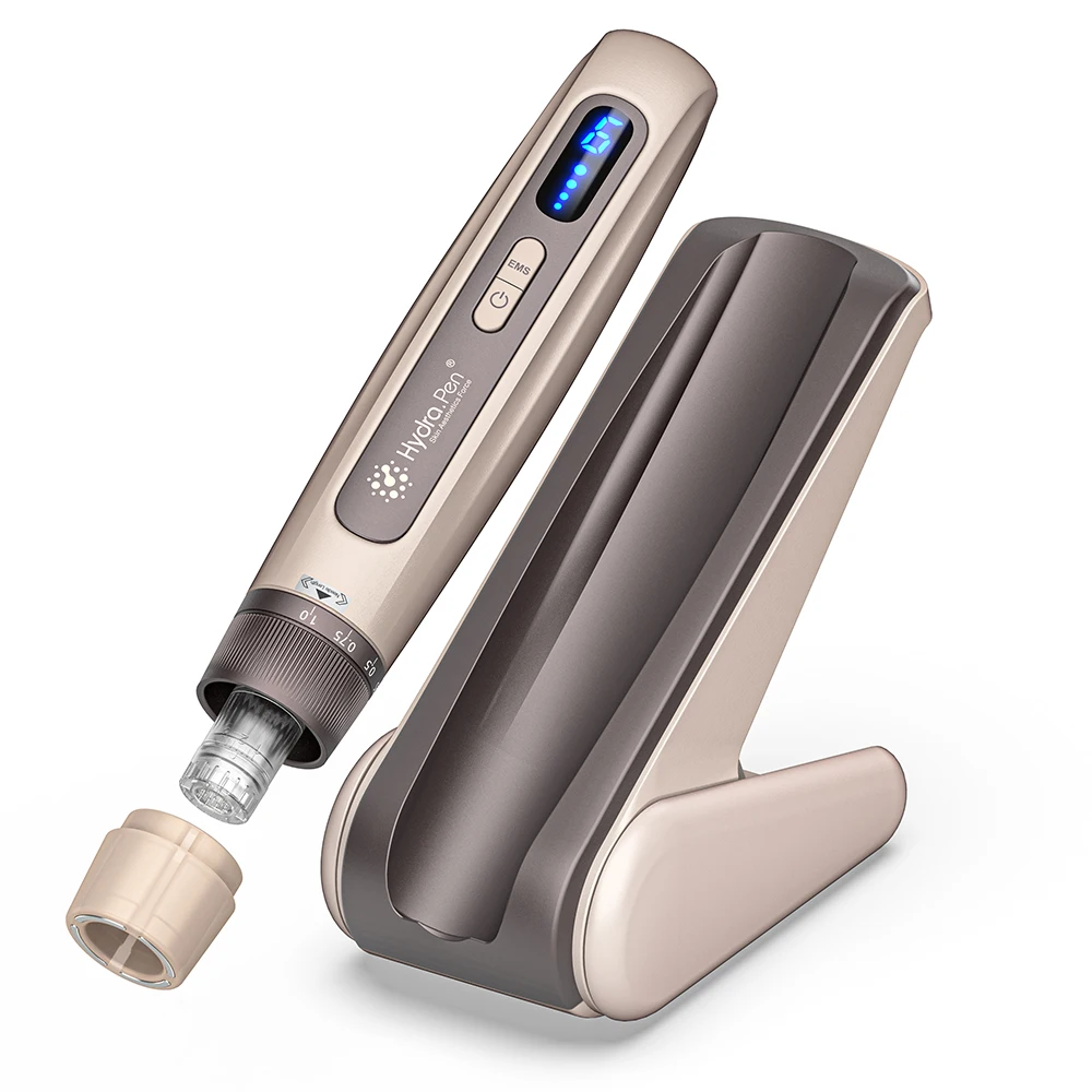 Фото Новая серия Dr Pen Hydra H5 Golden Series. Беспроводная электрическая ручка H5 с Nano-HR 2 шт., регулируемая мощность, длина иглы 0,10 мм