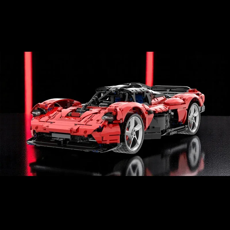 Champion Speed Cars Moc ビルディングブロック モジュラー 1:8 レッドヴァルキリーレンガモデル DIY 組み立て建設おもちゃホリデー誕生日ギフト