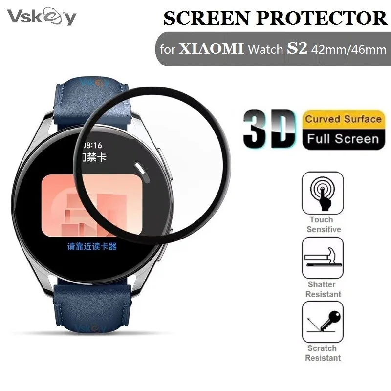 100PCS 3D Soft Screen Protector for Xiaomi Watch 2 / S2 42mm Smart Watch S2 46mm Full Coverage Anti-Scratch Protective Film