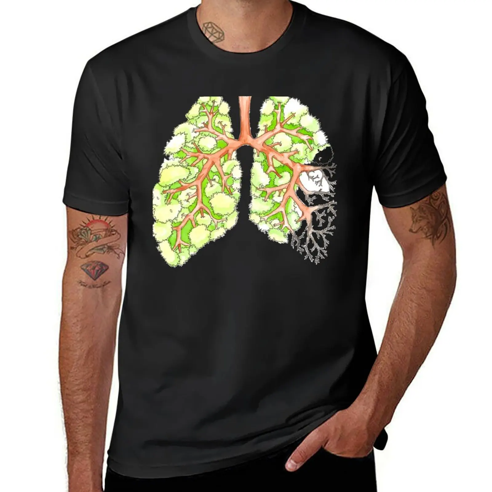 

Lungs of the Earth T-Shirt Blouse new edition plain Short sleeve tee mens cotton t shirts