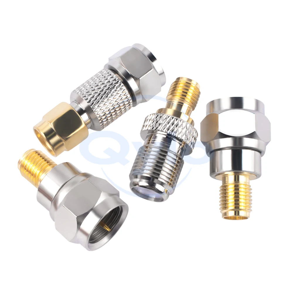 F-type male to female to SMA male to female adapter F-type to SMA antenna signal amplifier test adapter (1 pcs)