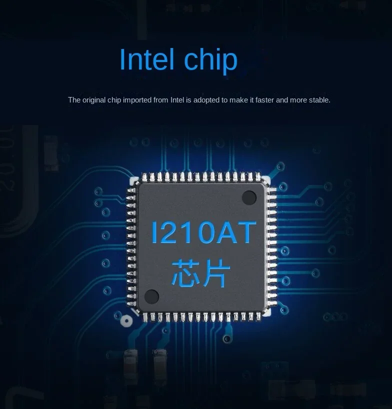 PCIe sin disco Gigabit NIC I210A chip Gigabit PXE arranque compatible con enrutamiento suave Aikuai