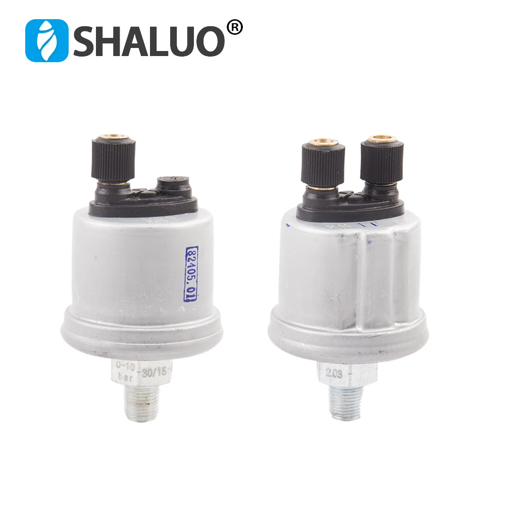 

1/8NPT 0 to 10 Bars Diesel Generator VDO Oil Pressure Sensor Engine Alarm Pressure Sensor Plug Stainless Crew Thread Size10mm