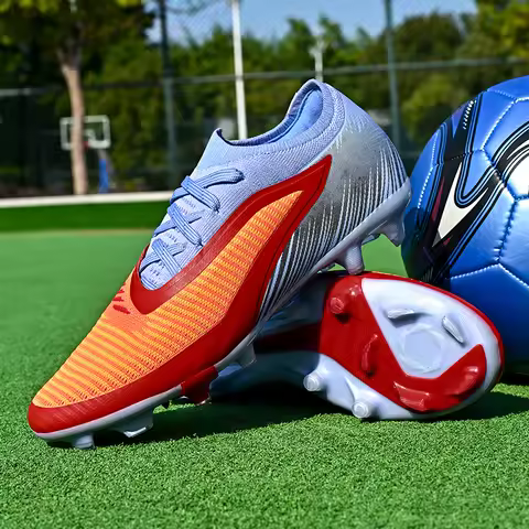 New Men Football Boots Non-Slip High-quality Soccer Shoes Grass Cleats High-top Futsal Sneakers Match Indoor Hot-selling Outdoor