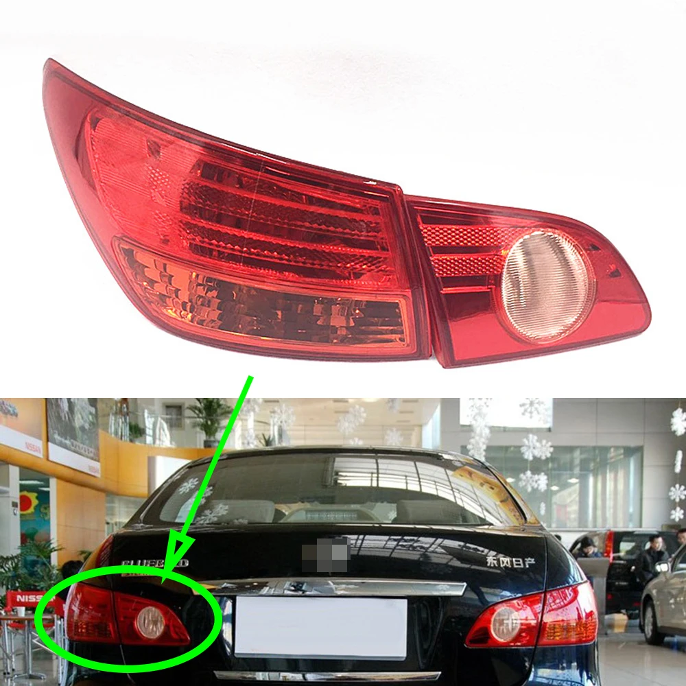 

Taillight for Nissan Sylphy 2006 2007 2008 Tail Lamp Car Rear Turning Signal Brake Lamp Warning Bumper Tail Light