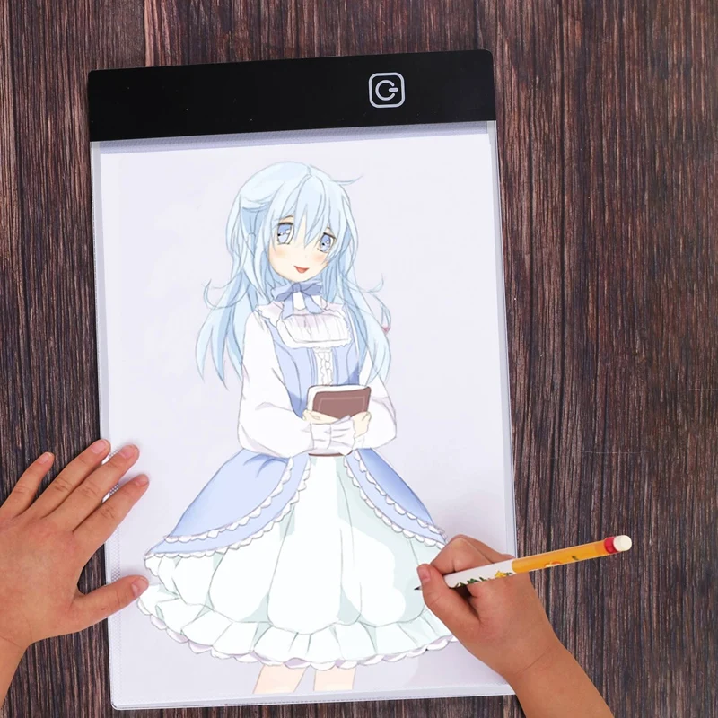 Coussin lumineux LED à intensité variable à trois niveaux, tablette, outils, accessoires, broderie en diamant, protection des yeux, taille A5