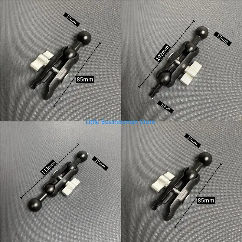 Tischansicht 17-mm-Kugelmontageanschluss mit Feststellknopf für Halterverwendung M76A – Detail 6