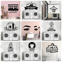 1 pc Funny laundry room Nursery Wall Stickers Vinyl Art Decals For washroom Living Room Home Decor Home Party Decor Wallpaper