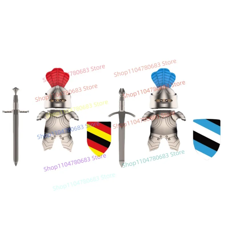 

MOC Building Blocks Cartoon Noble Knight Mini Doll Assembly Accessories Children's Educational Toys Holiday Gifts