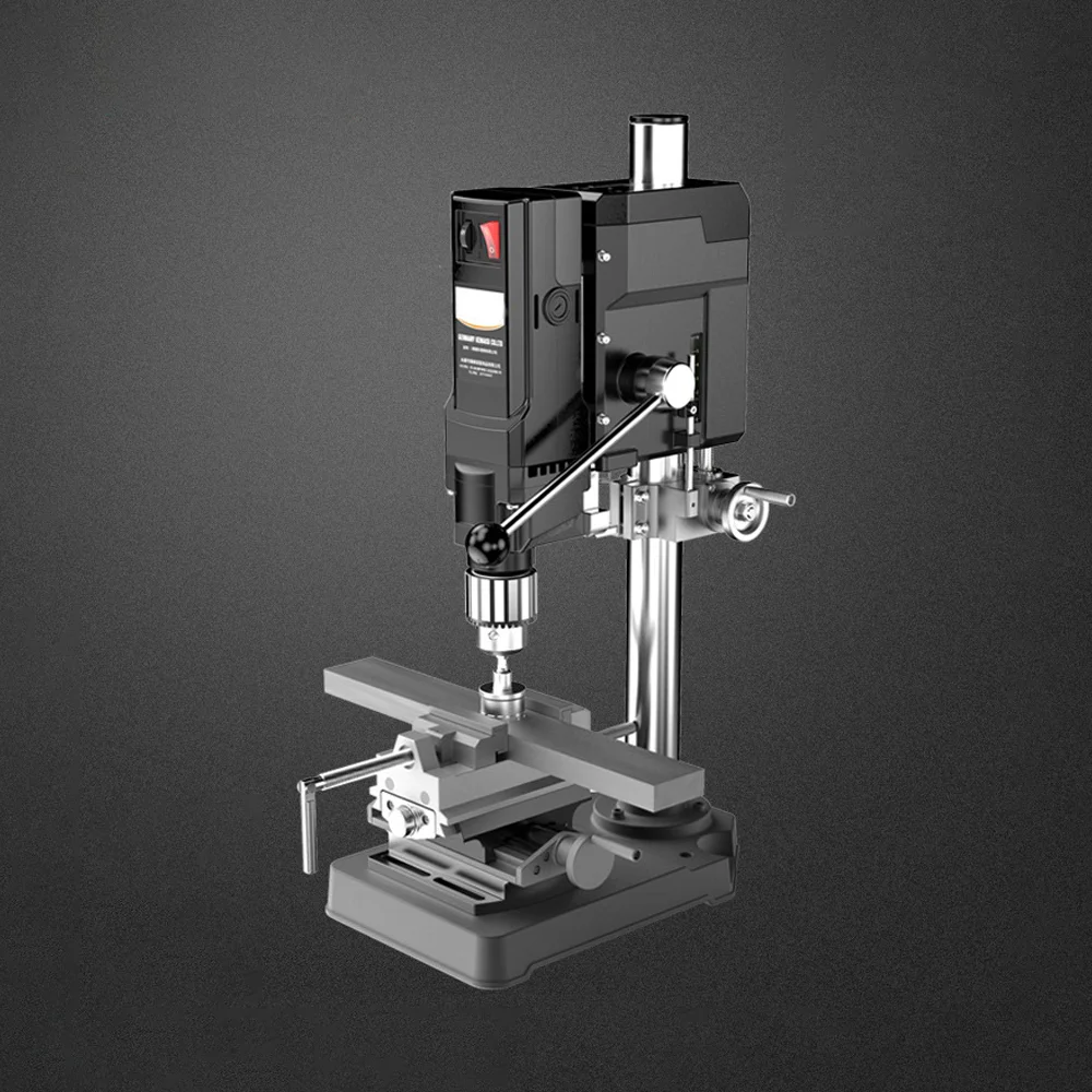 Imagem -03 - Seja o Mestre de Seu Faça Você Mesmo com 710w de Alta Potência Furadeira de Bancada-alta Precisão Portátil e Máquina de Perfuração Multifuncional
