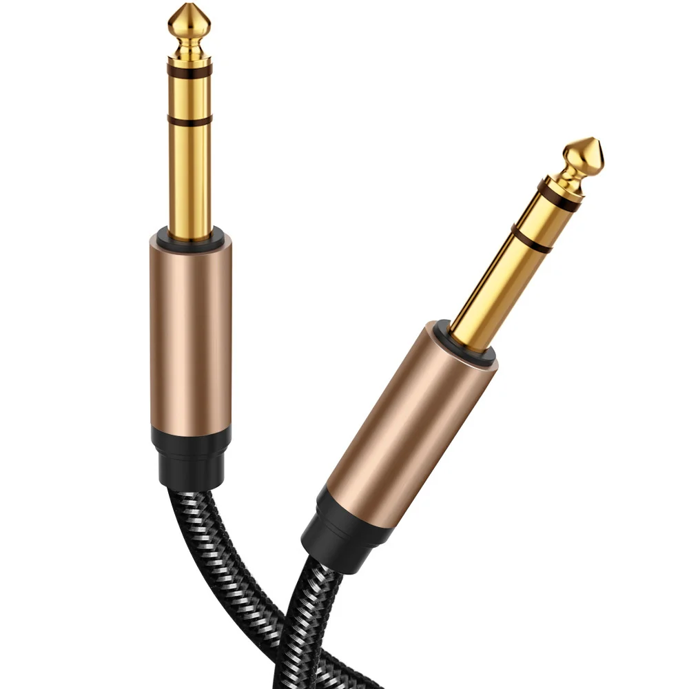 Gold-Plated 6.35 mm to 6.35 mm Instrument Cable 6.35mm 1/4\