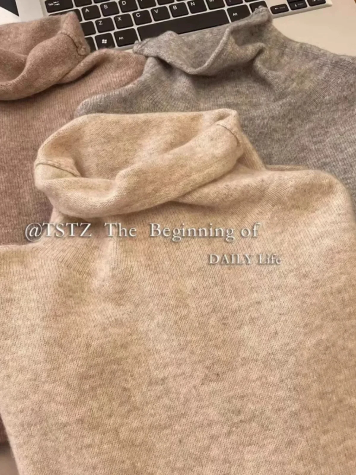 

Pop Autumn And Winter 100% Pure Cashmere Sweater Women's Turtleneck Sweater With Knitwear Base Sweater