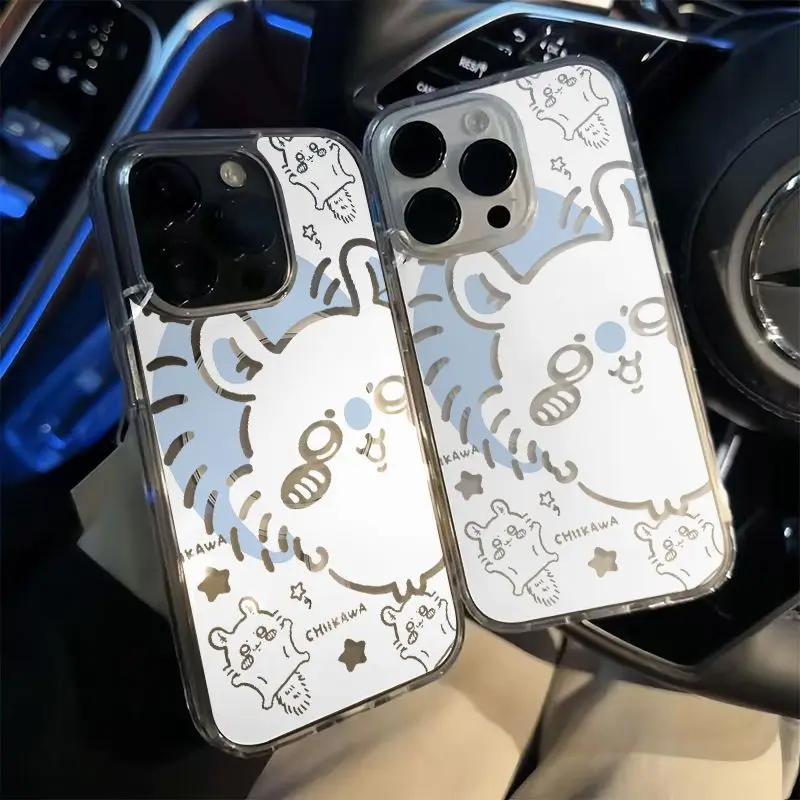 MINISO Chiikawa Momonga غلاف مغناطيسي شفاف IPhone16/15/14/13/12/11 حافظة هاتف محمول جديدة مضادة للسقوط Kawaii مقاومة للاهتراء #3