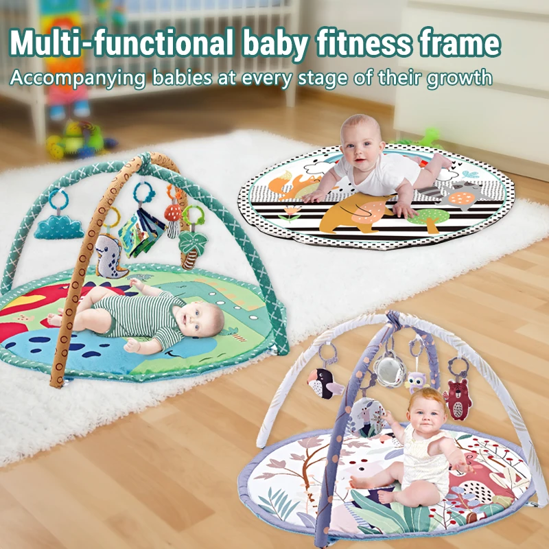newborn-multifunctional-fitness-frame-early-education-tummy-time-puzzle-interactive-toys-baby-activity-gym-mat-infant-gifts