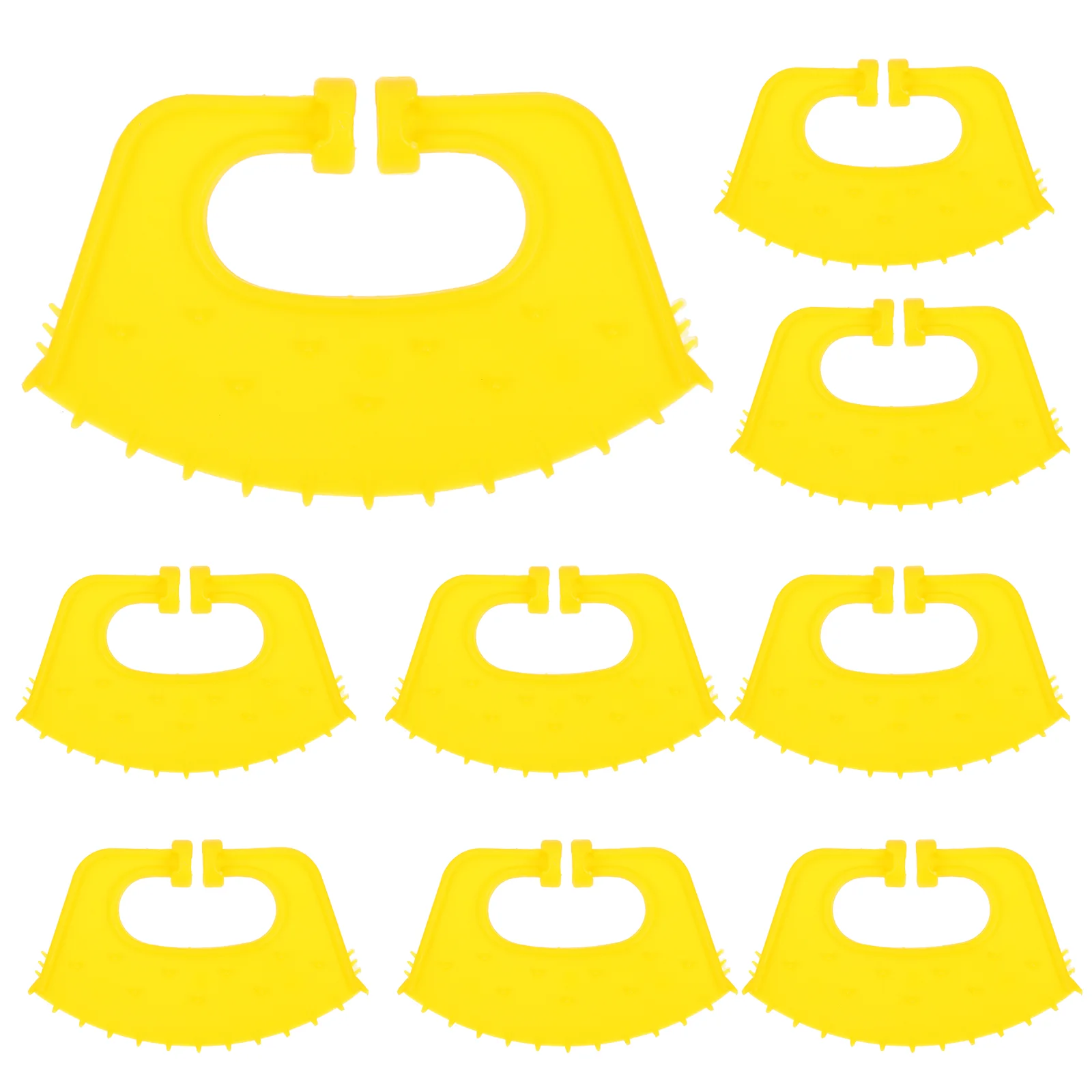 

10 Pcs Nose Ring Calf Weaner Weaning Tool Equipment Cow Clip Accessories Farm Animal Livestock Yellow Plastic