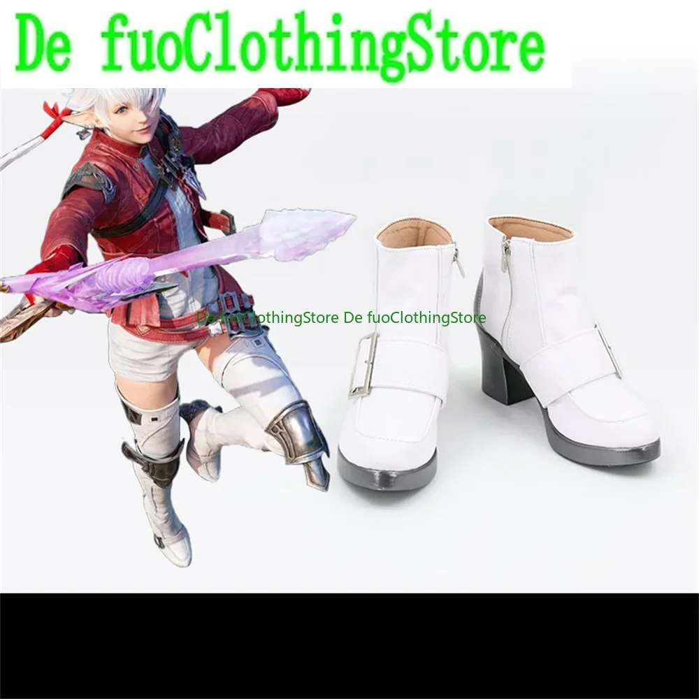 

FINAL FANTASY XIV A Realm Reborn Alisaie Leveilleur обувь для косплея ботинки игры аниме Хэллоуин Рождество DefuoClothing магазин обуви