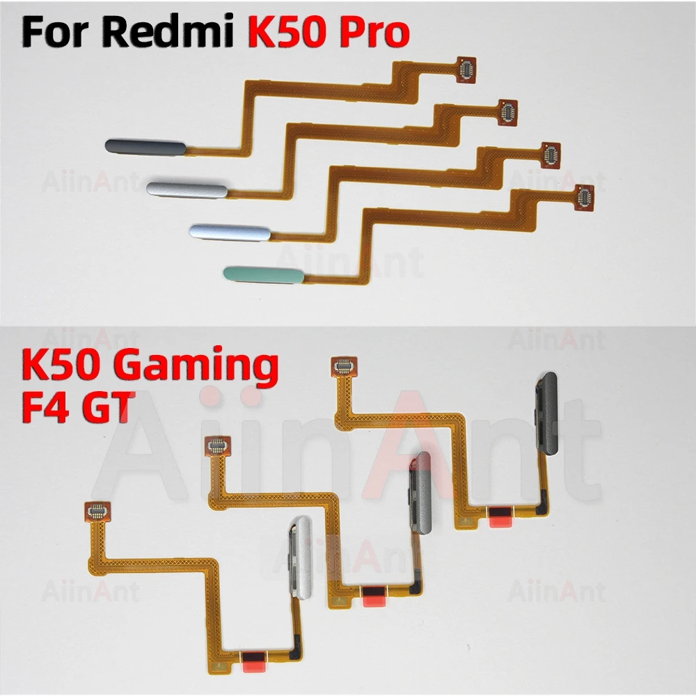 Side Power Button Touch ID Finger Scanner Fingerprint Sensor Flex Cable For Xiaomi Redmi K50 Gaming Pro For Poco F4 GT Parts