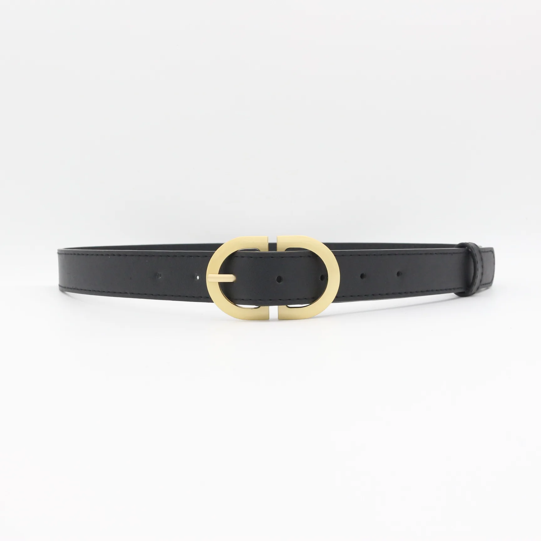 New Fashion Double D Letter Buckle Women's Belt Versatile Cowboy Belt Student Belt Cheap Belt