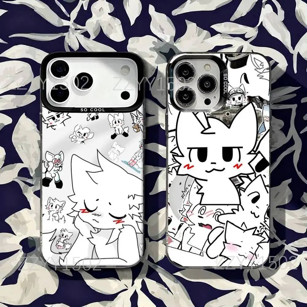 

Boykisser Cat Phone Case For iPhone 17,16,15,14,13,12,X,8,Pro,Max,Plus,SE4,Air,Mini HD Black IMD Matte
