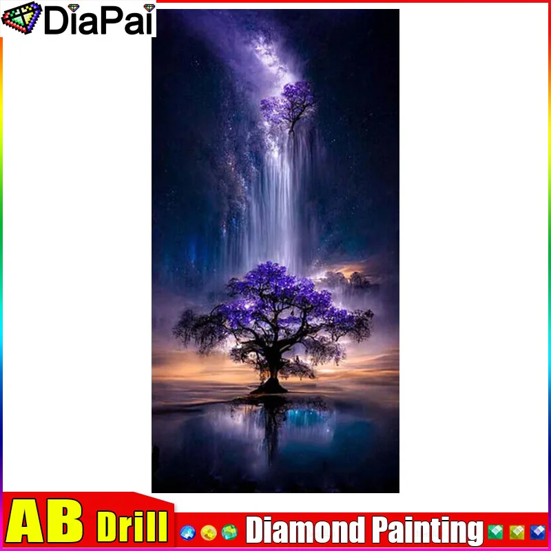 DIAPAI AB 5D Diy Diamond Painting Cross Stitch 