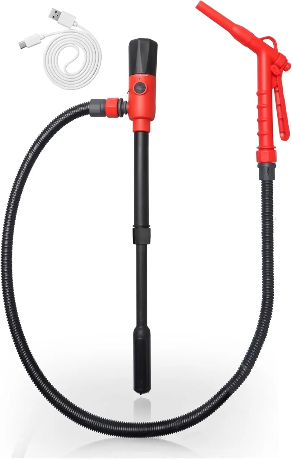 

2025 Upgraded Leak-Proof USB Charging Fuel Transfer Pump - 2.8 GPM Portable Gasoline Pump for Gas Cans