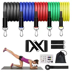 Conjunto de elásticos de resistência para musculação, equipamentos de ginástica em casa, treinamento profissional, fitness, fitness, treino, expansor