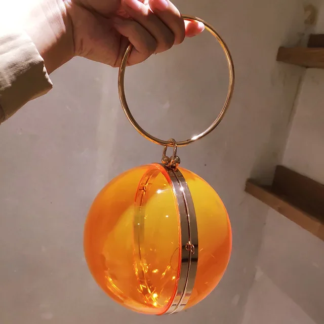 لطيف جميل مضحك حقيبة الذهب مخلب الكرة الحمراء على شكل مساء حقيبة السيدات حقيبة يد المرأة جولة الكتف حقيبة الزفاف