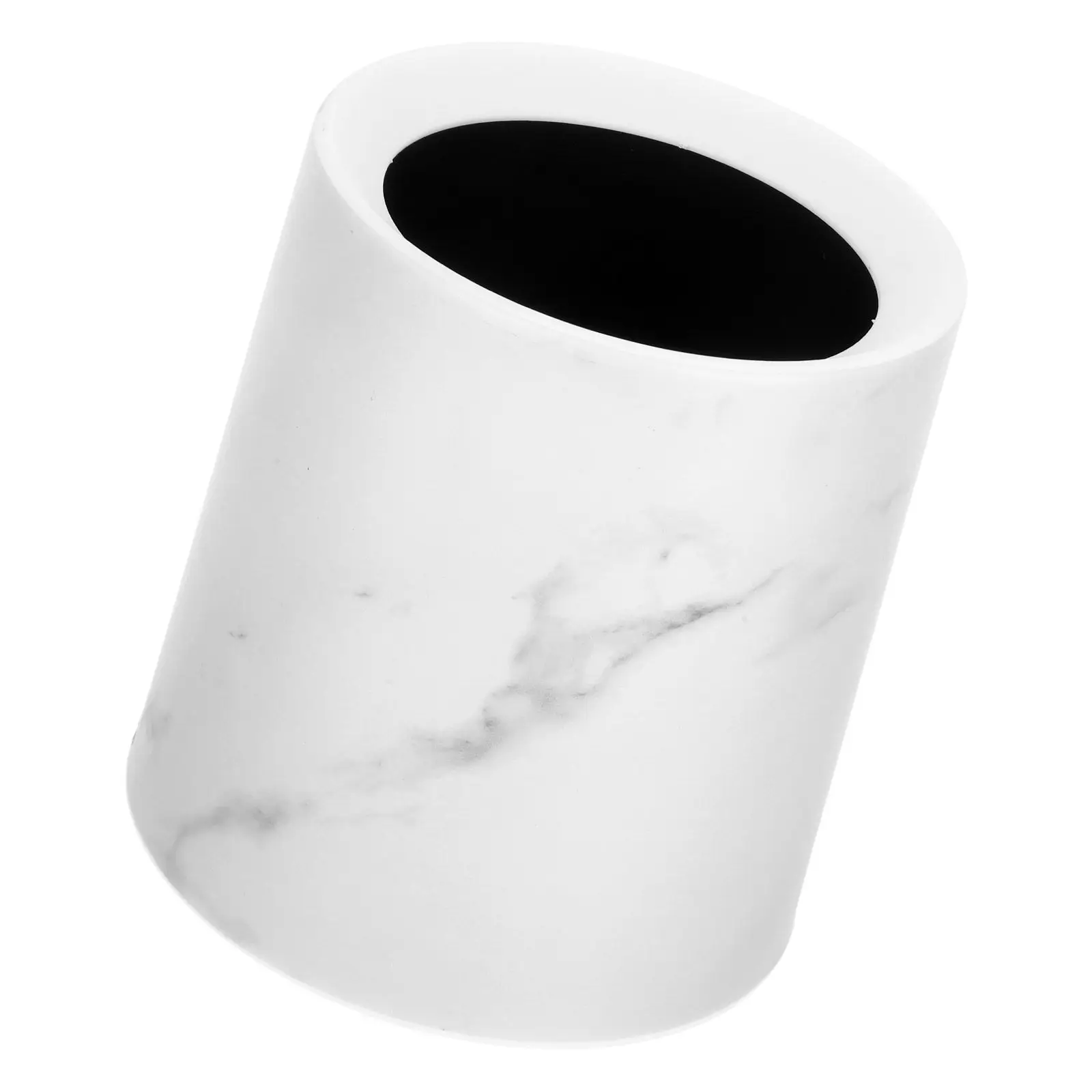 

Marble Desktop Garbage Can Compact Small Wastebasket for Home Office Bathroom Countertop Trash Bin Table Trash Basket