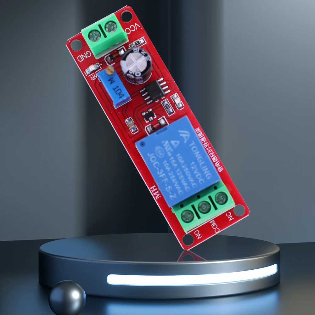 DC 12V ปรับโมดูลตัดการเชื่อมต่อ NE555 สวิตช์ควบคุมตัวจับเวลาหน่วงเวลา Monostable สําหรับยานยนต์