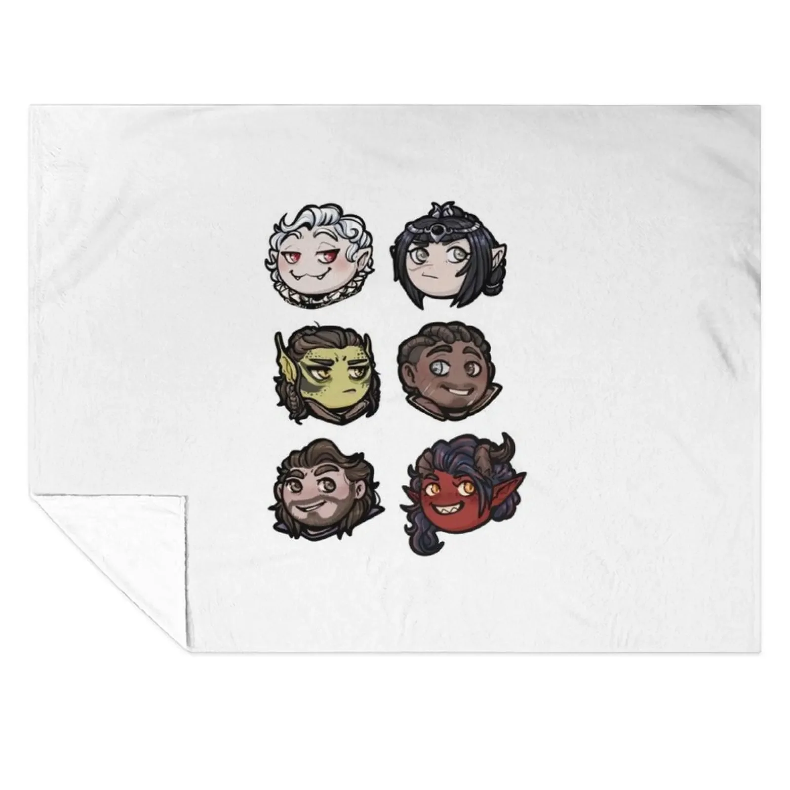 

Balders Gate 3 - Origin Characters Throw Blanket Kid'S Bed Fashionable anime Hair Blankets