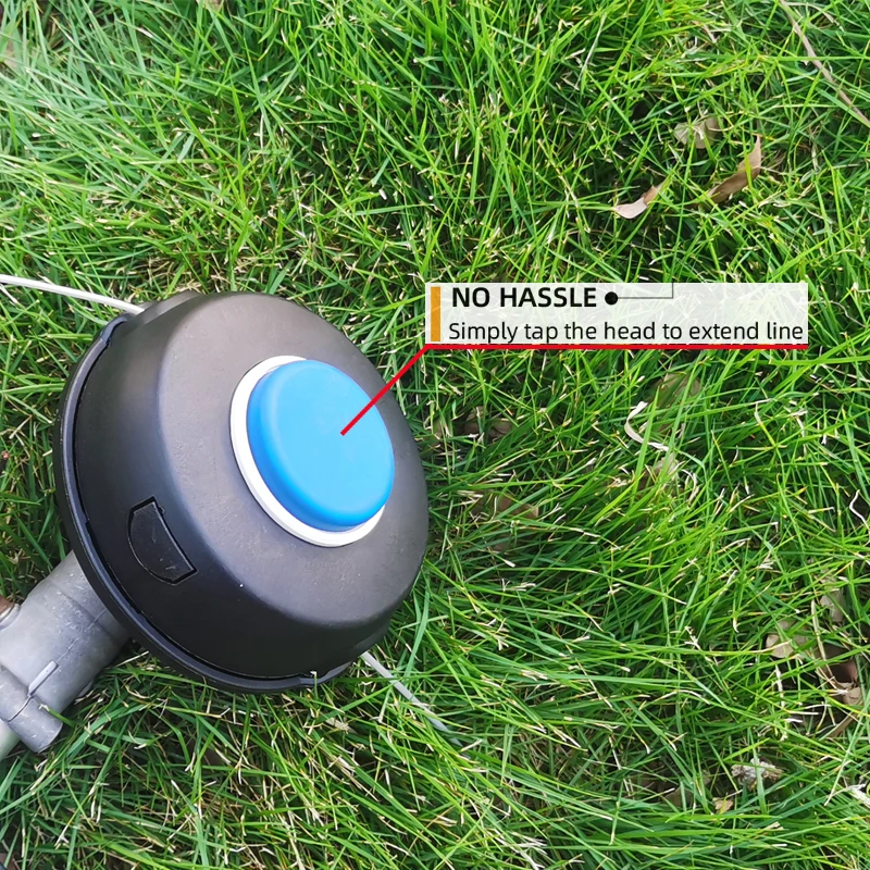 MICROGUO M12x1.75 رأس قاطع العشب مع حلقة زنبركية وحبل، ضغط خفيف لتحرير الحبل، مقاوم لدرجات الحرارة العالية، مناسب