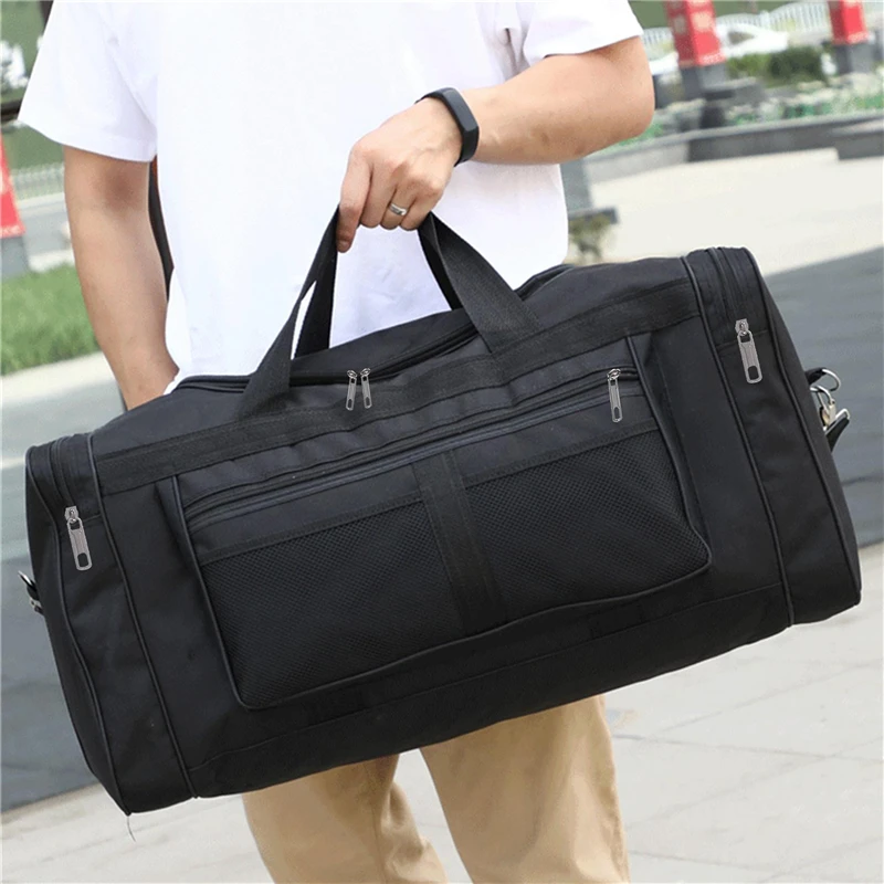 Storage Bag Nylon Waterproof Sports Gym Outdoors Travel Fitness Yoga Luggage High-capacity Durable Women Men Shoulder Handbag