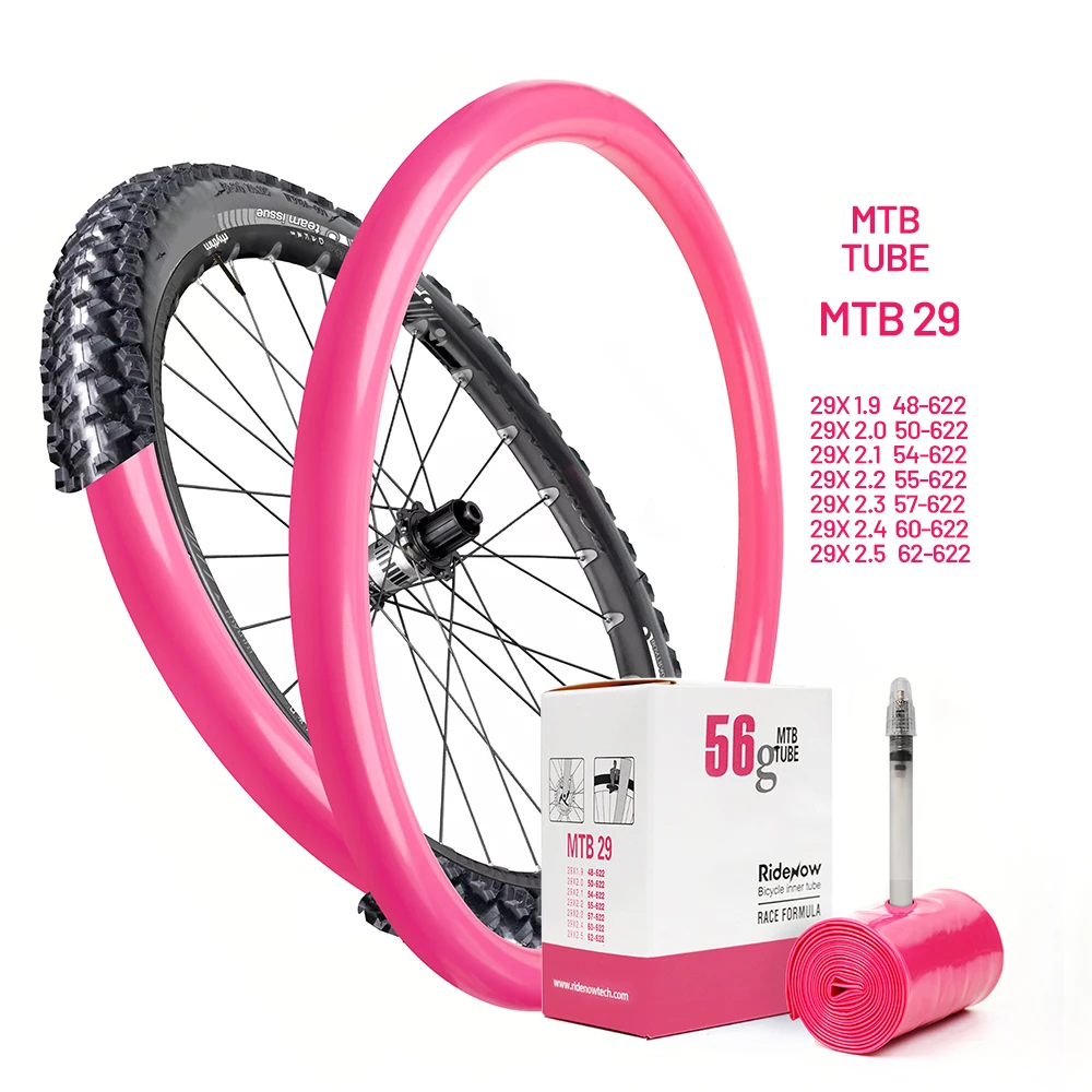 1-6 Stück 56g RideNow TPU Innenschlauch MTB 29 Fahrrad-Innenschläuche 29x1.9 2.1 2.2 2.3 2.4 2.5 Zoll Französisches Ventil 45mm Mountainbike-Schlauch – Detail 6