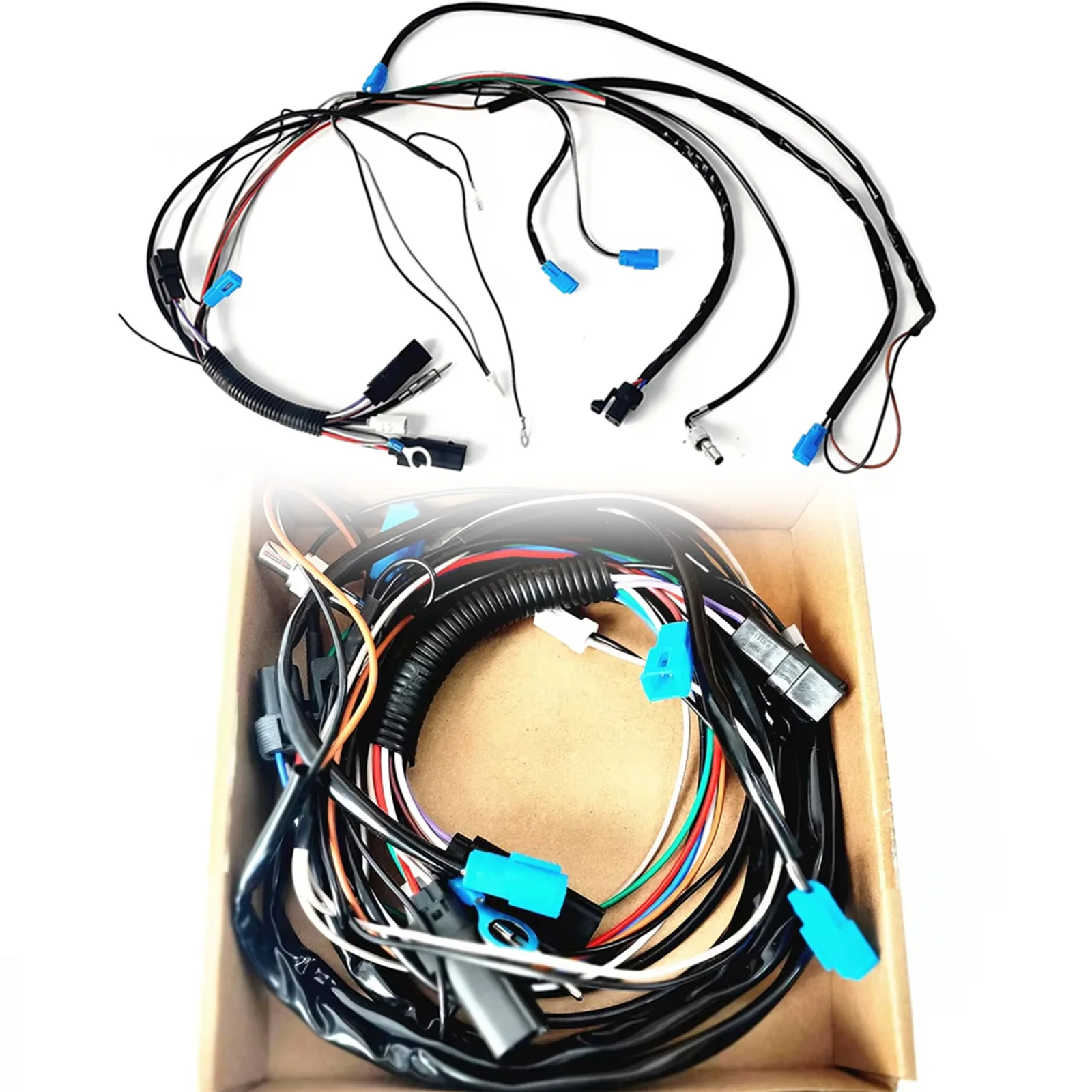 For Harley Tour Pak Pack Road King Street Glide CVO Ultra Electra 14-22 Accessories Trunk LED Antenna Wire Wiring Cables Harness