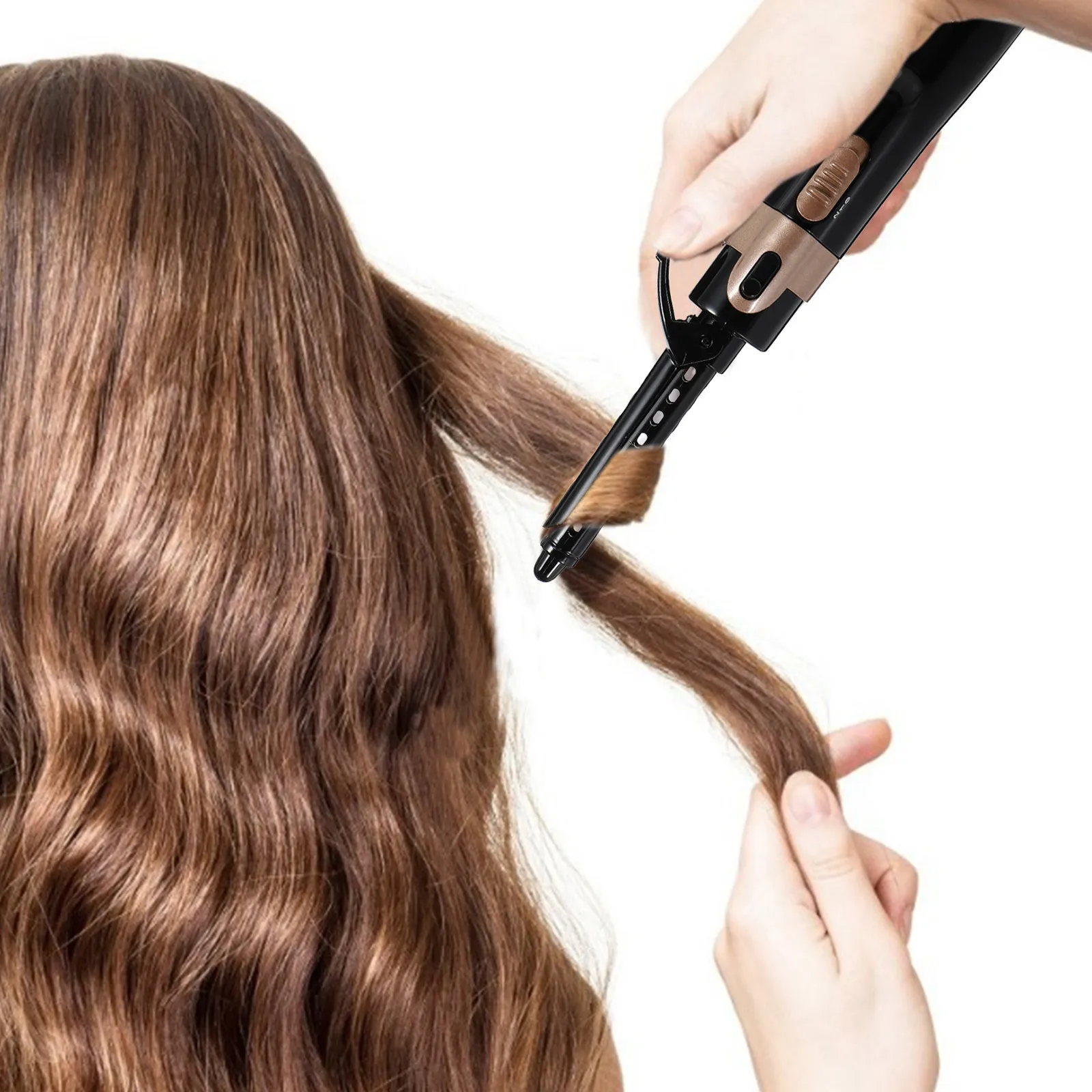 

Набор электрических щипцов для завивки волос 4-в-1: профессиональный термобигуди для длинных и коротких волос, быстрый нагрев за 30 секунд, портативный