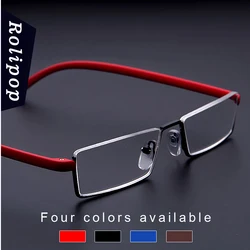 TR90 Womens Reader Reading Glasses for Men Metal Magnifying Glasses To Work Focus Plus Glasses with Case with Glass Lenses