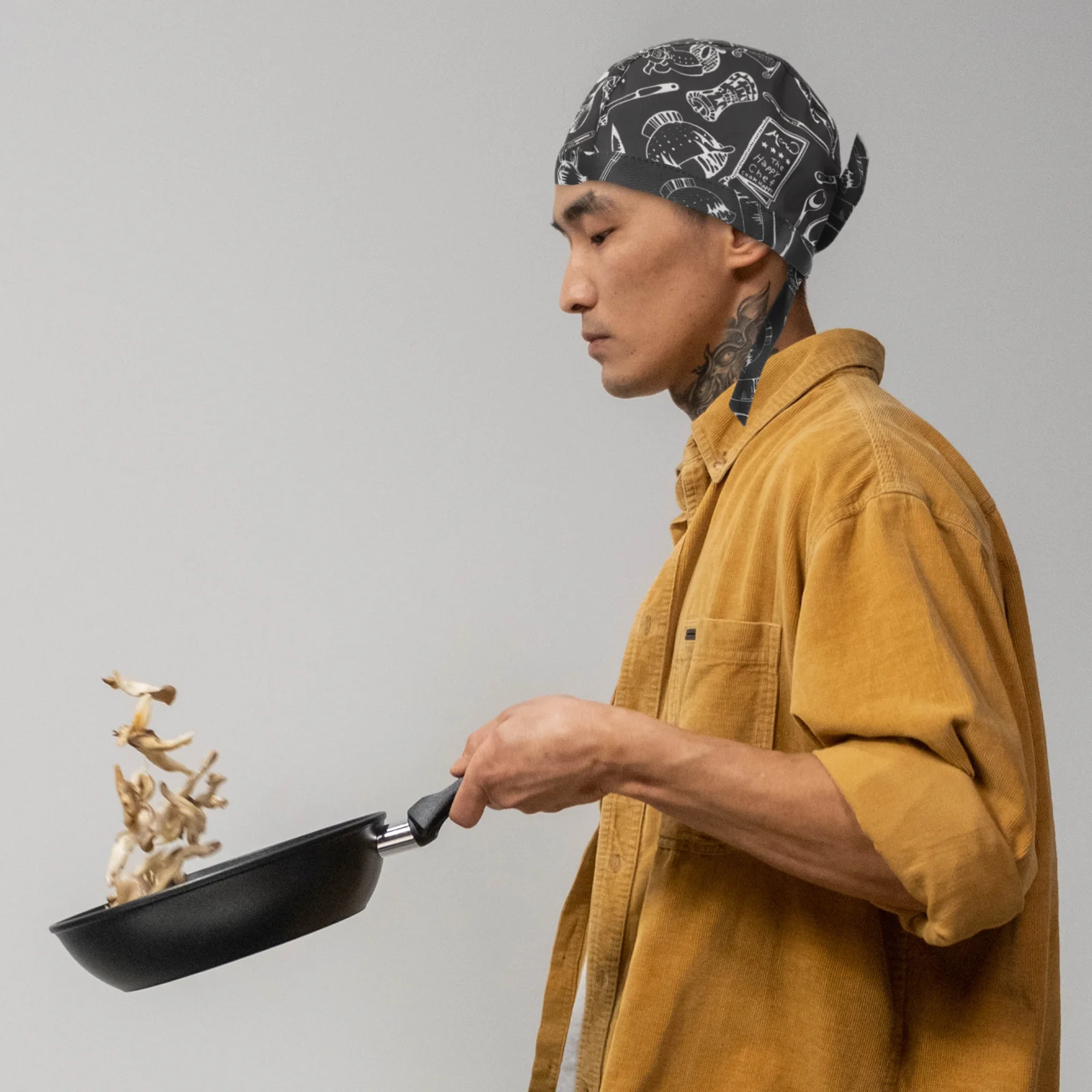 6 pezzi cappelli da cucina da chef berretti da cucina in cotone regolabili unisex cappello uniforme da servizio professionale traspirante per la scuola del ristorante