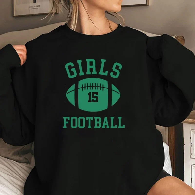 Friends Sweatshirt Women Rachel Green Girls Football Crewneck Sweatshirt Friends TV Show Long Sleeve Spring Clothes