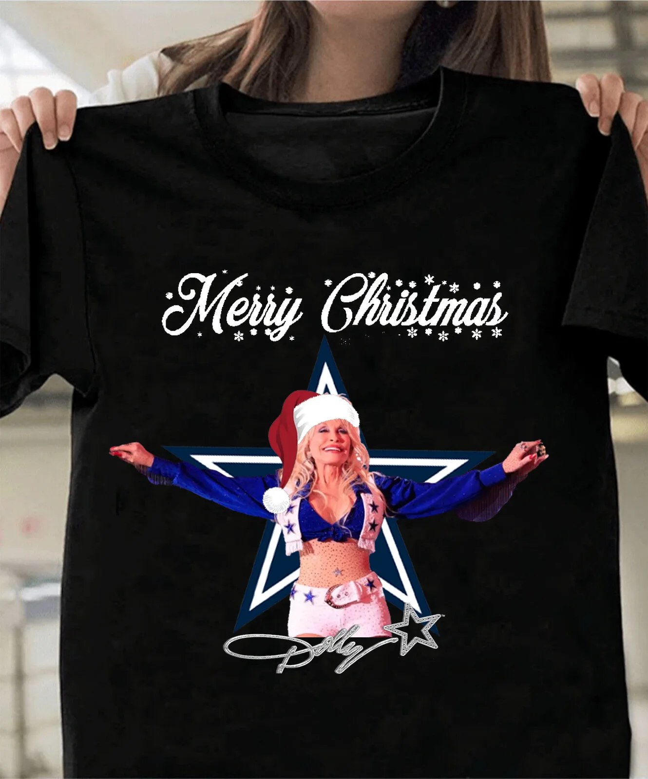 Dolly Parton Merry Christmas Cotton For Fan S to 5XL T shirt GC1190