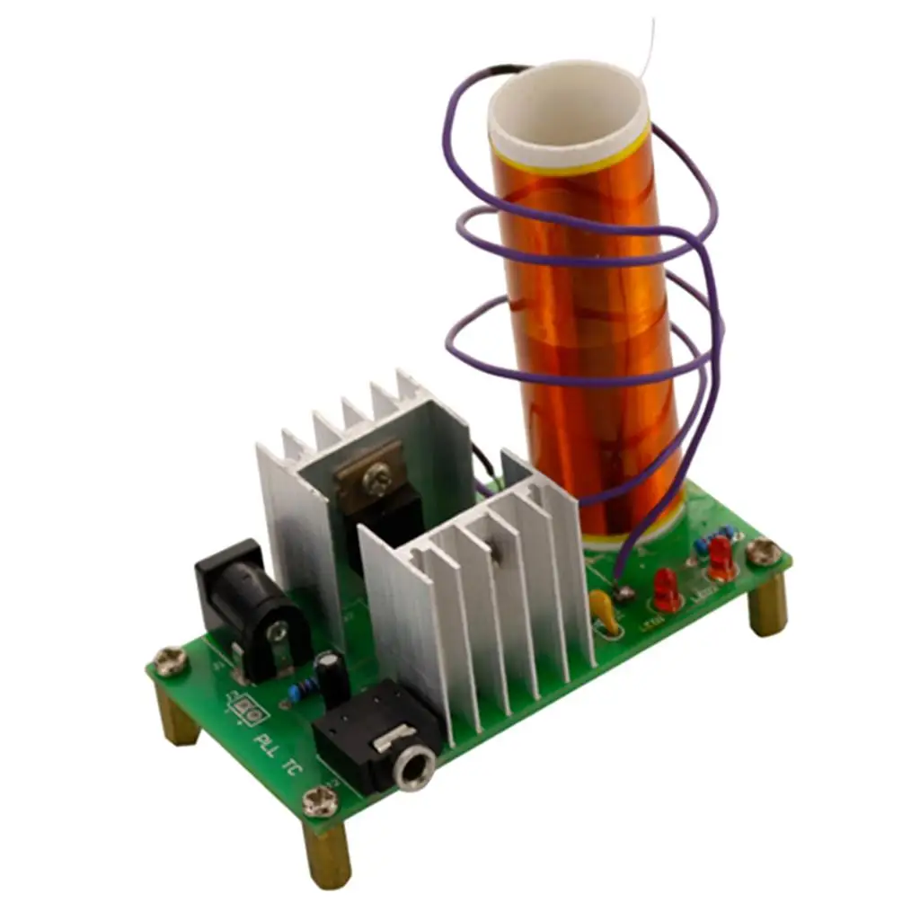Small Musical Tesla Coil Plasma Speaker 15W DIY Circuit Board Kit for Wireless Audio and LED Lighting - view 3