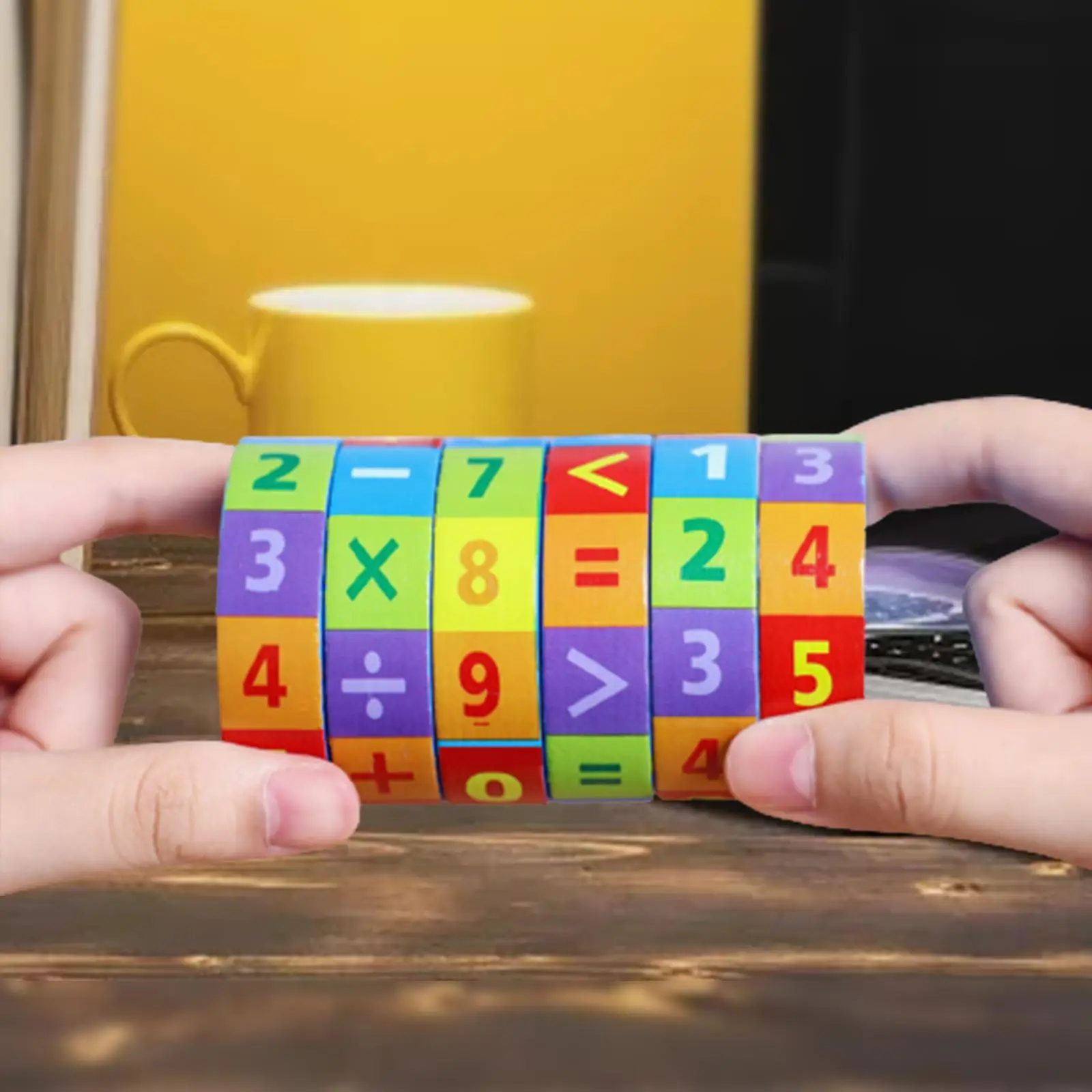 Numeri cubo giocattolo colorato abilità motorie fini giocattolo matematico per bambini neonate ragazzi